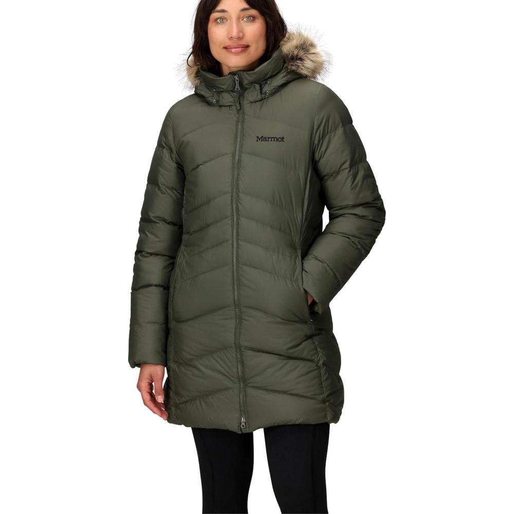 imageMARMOT Womens Montreal Midthigh Length Down Puffer JacketNori 2