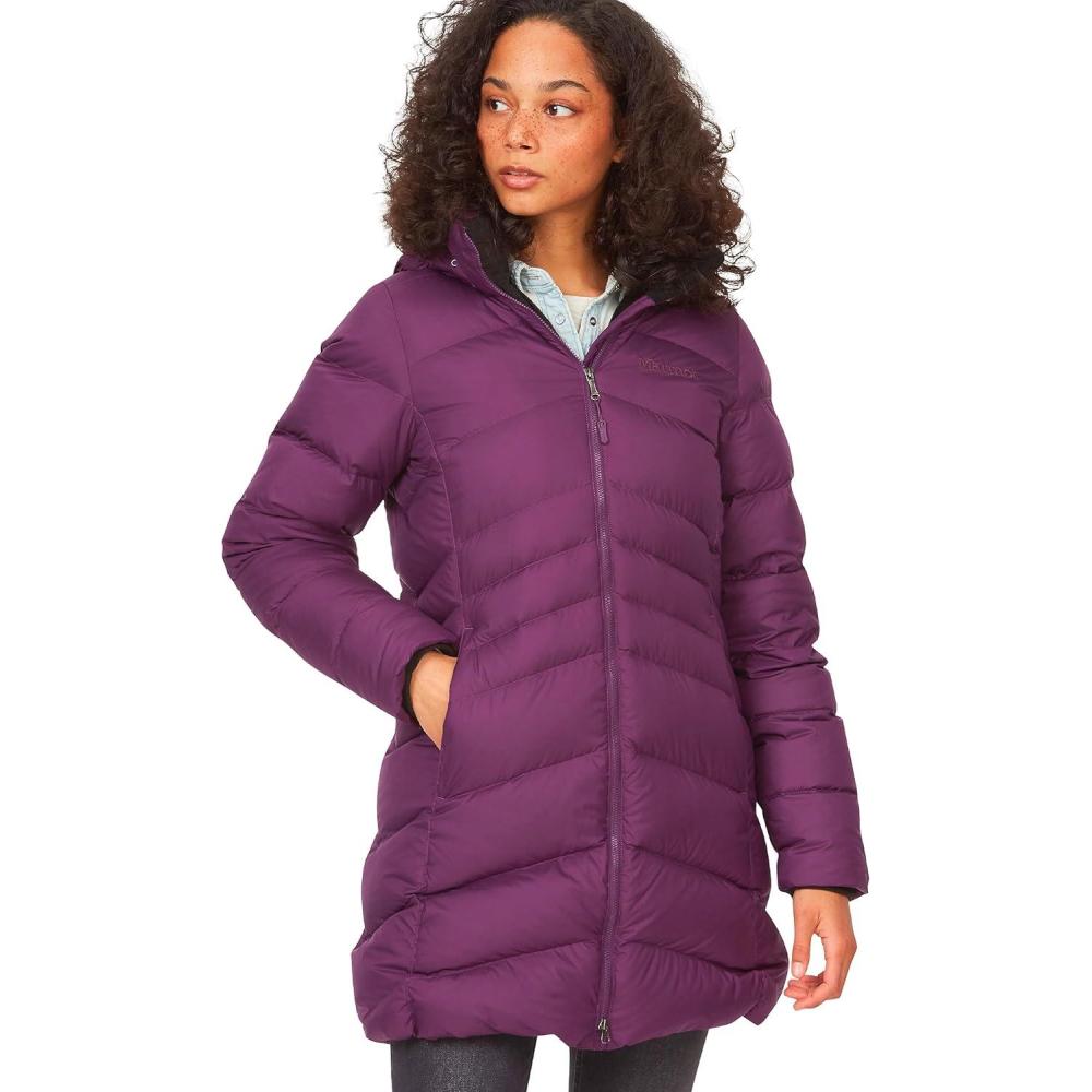 imageMARMOT Womens Montreal Midthigh Length Down Puffer JacketPurple Fig