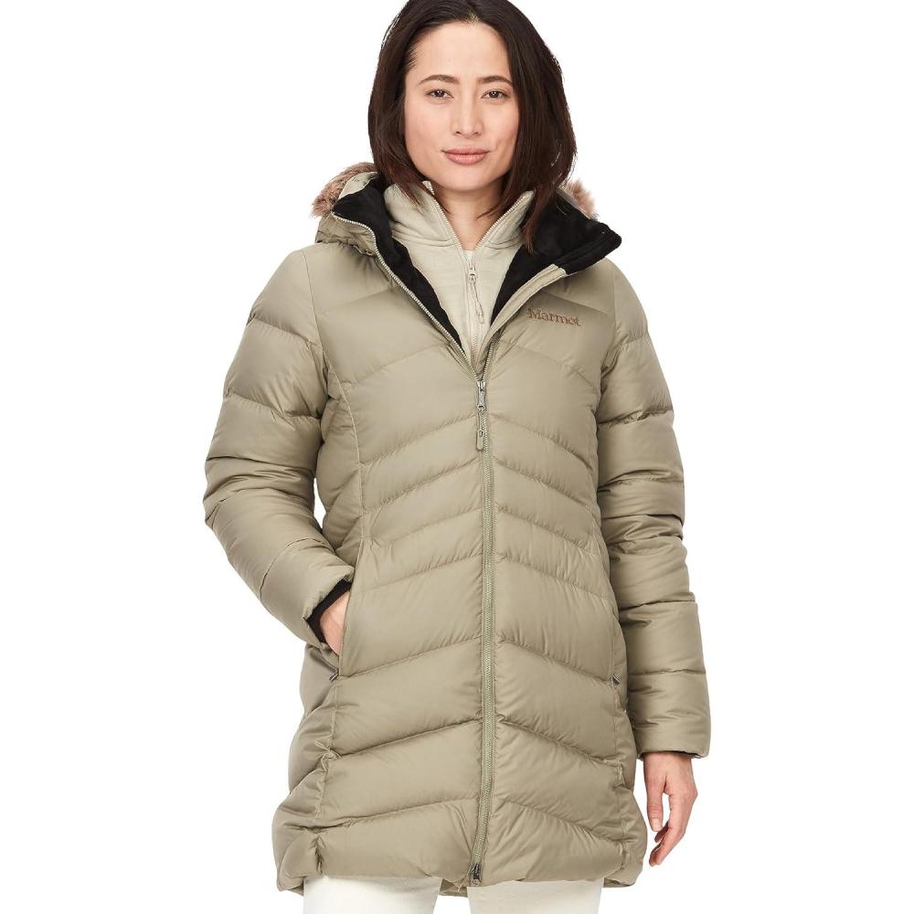 imageMARMOT Womens Montreal Midthigh Length Down Puffer JacketVetiver