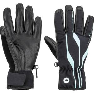 Marmot Women’s Spring Ski Glove – Lightweight, Waterproof, Breathable with Falcon Grip, Cuff Tabs & Nose Wipe(Black)