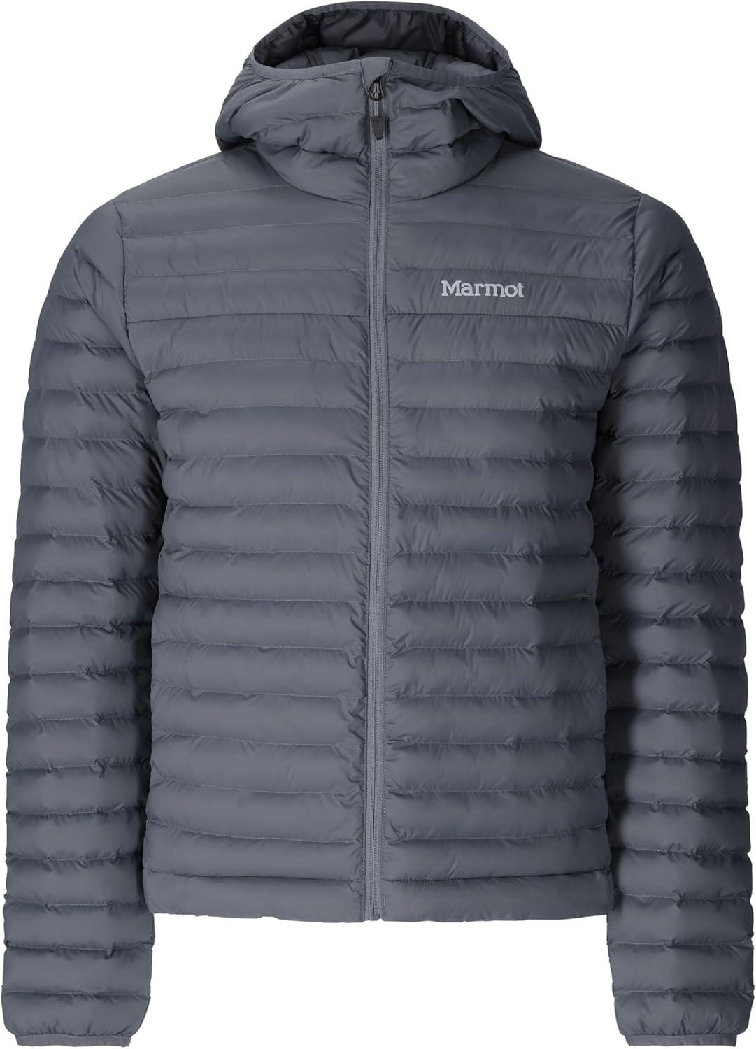 imageMARMOT Mens Echo Featherless Hoody Lightweight DownAlternative Puffer Jacket with HoodSteel Onyx