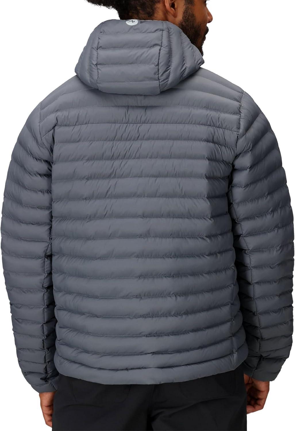 imageMARMOT Mens Echo Featherless Hoody Lightweight DownAlternative Puffer Jacket with HoodSteel Onyx