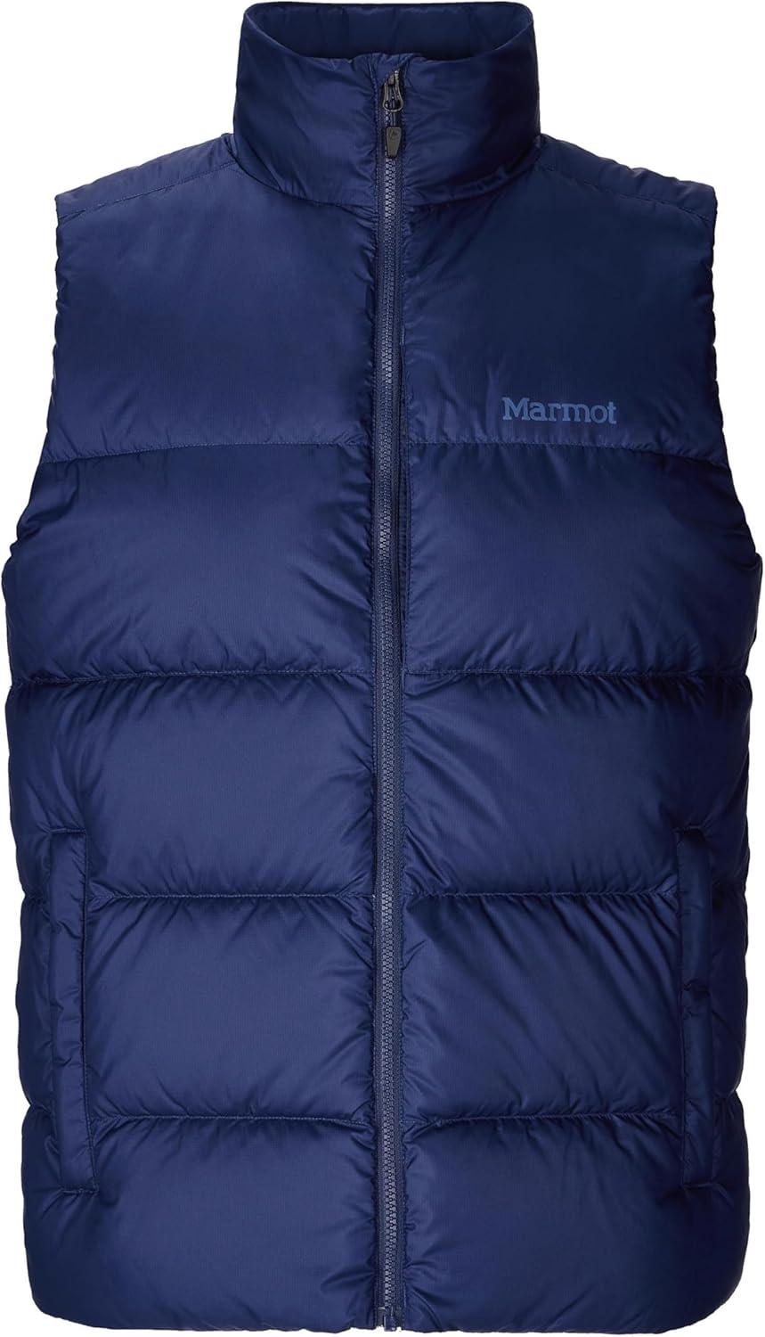 imageMARMOT Mens Guides Down Vest 700Fill Insulated WaterResistant Lightweight PufferArctic Navy