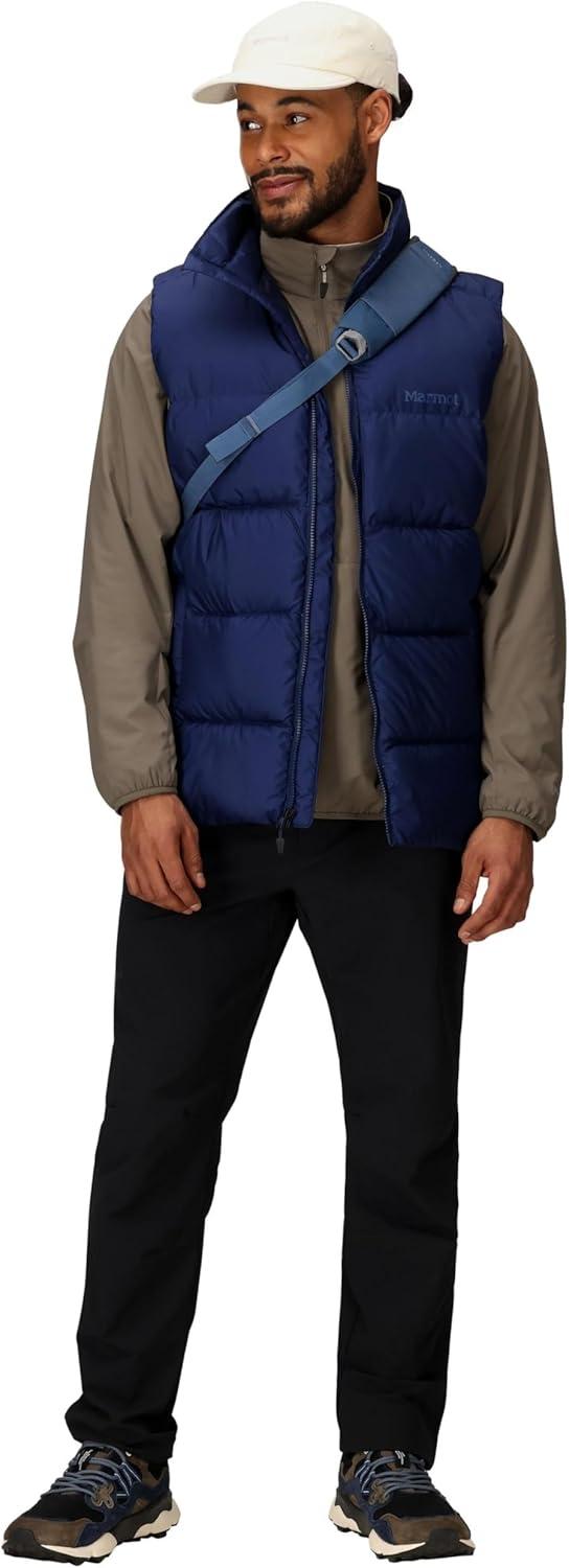 imageMARMOT Mens Guides Down Vest 700Fill Insulated WaterResistant Lightweight PufferArctic Navy