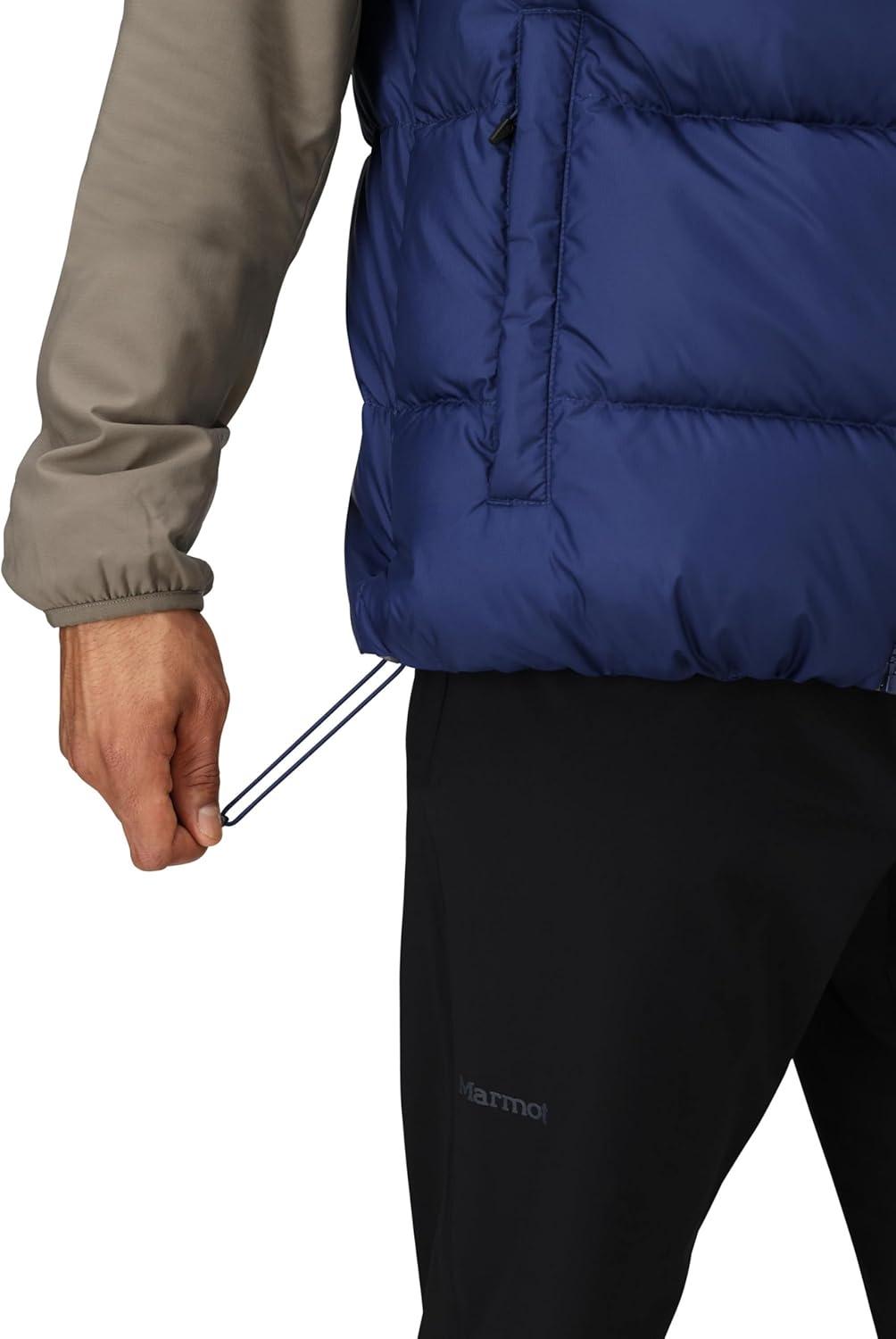 imageMARMOT Mens Guides Down Vest 700Fill Insulated WaterResistant Lightweight PufferArctic Navy