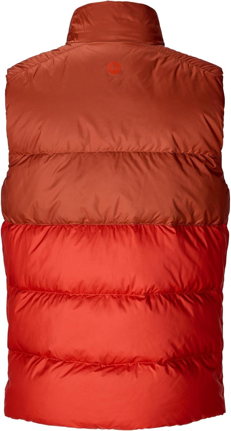 imageMARMOT Mens Guides Down Vest 700Fill Insulated WaterResistant Lightweight PufferPecanSumac