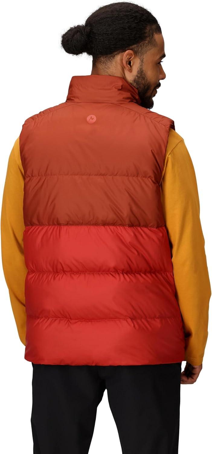 imageMARMOT Mens Guides Down Vest 700Fill Insulated WaterResistant Lightweight PufferPecanSumac