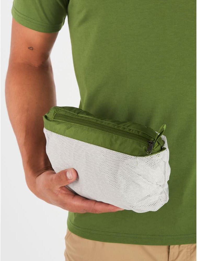 imageMARMOT Mens Precip Eco Waterproof Rain Jacket 100 Recycled Breathable Lightweight Packable RaincoatFoliageDark Azure