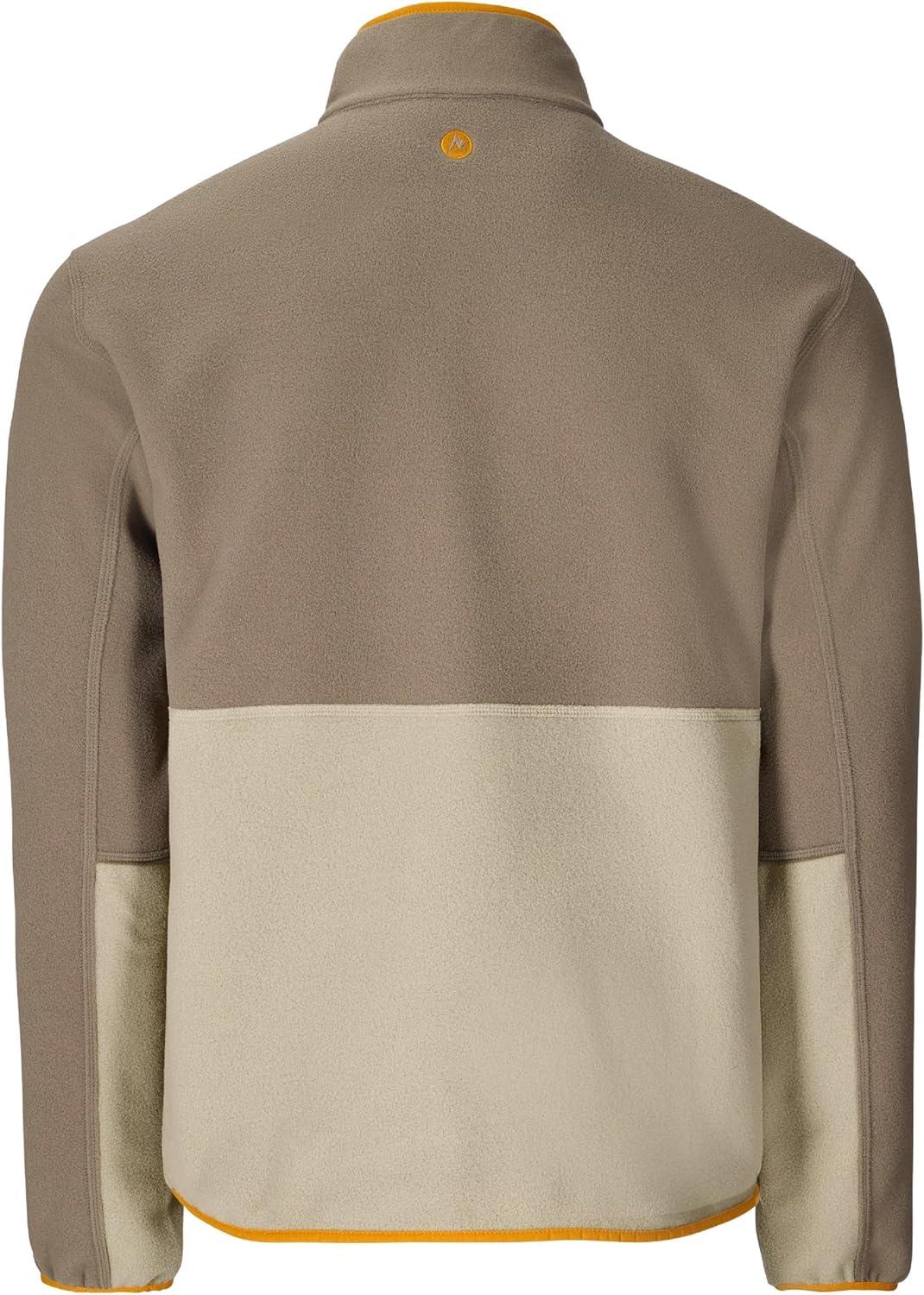 imageMARMOT Mens Rocklin 12 Zip Jacket Classic Warm Lightweight 100Weight Fleece LayerClaystoneShale Grey