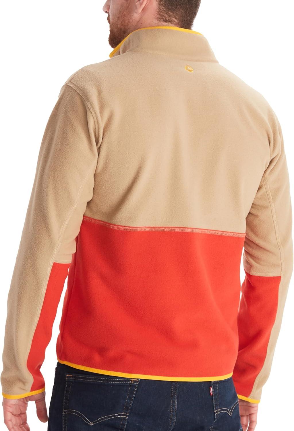 imageMARMOT Mens Rocklin 12 Zip Jacket Classic Warm Lightweight 100Weight Fleece LayerShetlandCairo