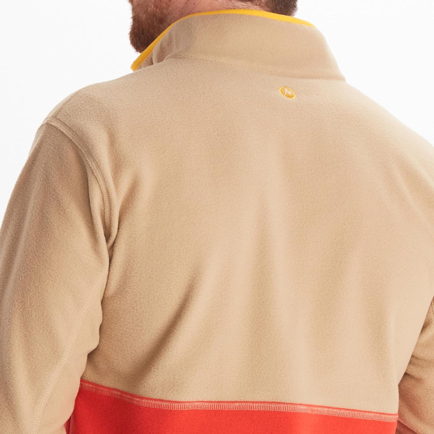 imageMARMOT Mens Rocklin 12 Zip Jacket Classic Warm Lightweight 100Weight Fleece LayerShetlandCairo