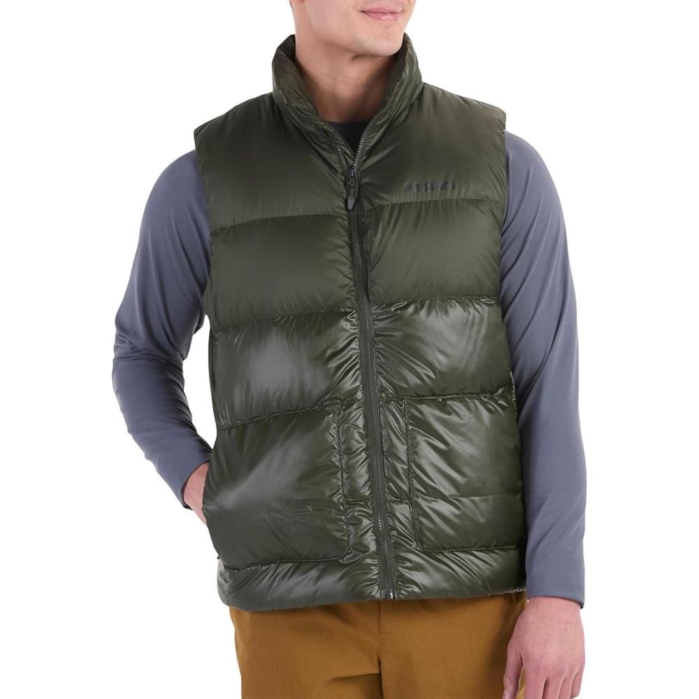 imageMARMOT Mens Guides Down Vest 700Fill Insulated WaterResistant Lightweight PufferRosin Green Latest Collection