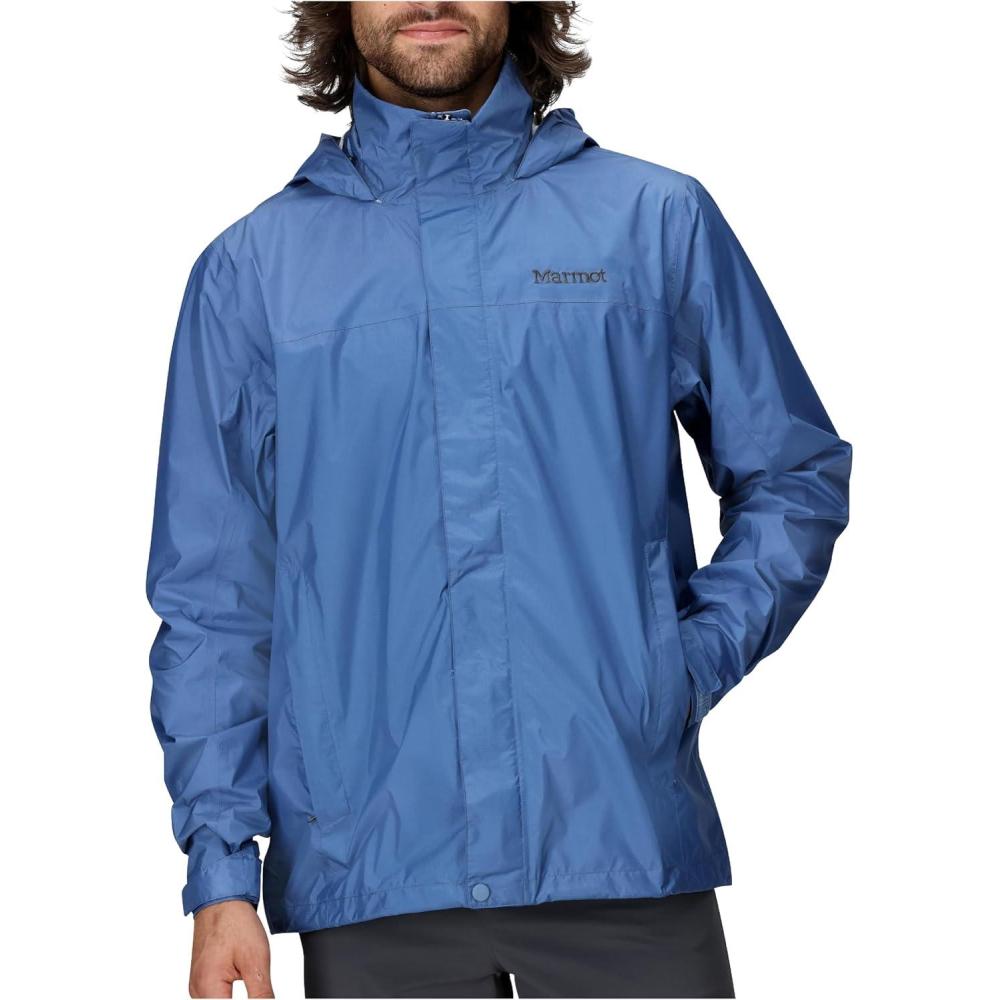 imageMARMOT Mens Precip Eco Waterproof Rain Jacket  100 Recycled Breathable Lightweight Packable RaincoatRain Cloud  Latest Collection