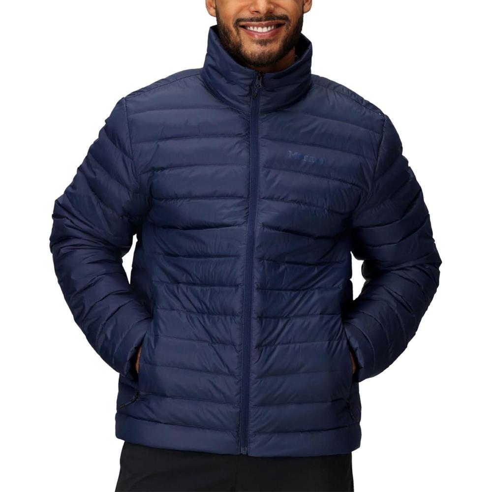imageMARMOT Mens Zeus Jacket  DownInsulated Water Resistant LightweightArctic Navy  Latest Collection