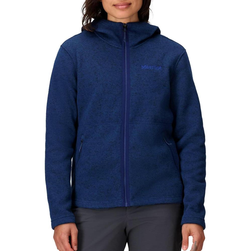 imageMARMOT womens Womens Drop Line Fullzip HoodyArctic Navy Heather