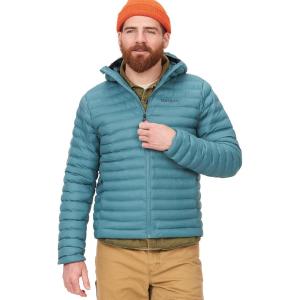 MARMOT Men’s Echo Featherless Hoody – Lightweight Down-Alternative Puffer Jacket with Hood(Moon River – Latest Collection)