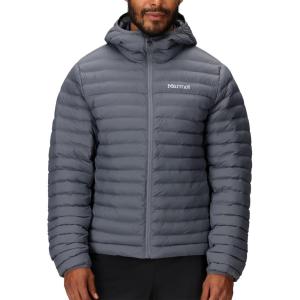 MARMOT Men’s Echo Featherless Hoody – Lightweight Down-Alternative Puffer Jacket with Hood(Steel Onyx)