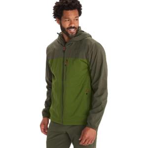 MARMOT Men’s Ether Driclime Hoody – Breathable, Comfortable, Packable Windbreaker Jacket with Hood(Nori/Foliage)