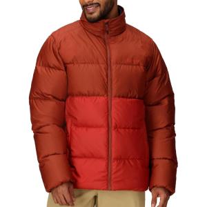 MARMOT Men’s Guides Down Jacket, Down Filled, Water Resistant(Pecan/Sumac)