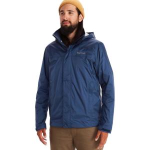 MARMOT Men’s Precip Eco Waterproof Rain Jacket – 100% Recycled, Breathable, Lightweight, Packable Raincoat(Arctic Navy)