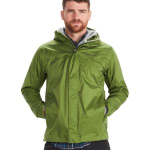 MARMOT Men’s Precip Eco Waterproof Rain Jacket – 100% Recycled, Breathable, Lightweight, Packable Raincoat(Foliage)