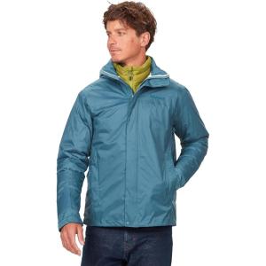MARMOT Men’s Precip Eco Waterproof Rain Jacket – 100% Recycled, Breathable, Lightweight, Packable Raincoat(Moon River)