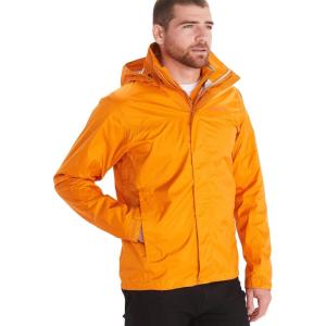 MARMOT Men’s Precip Eco Waterproof Rain Jacket – 100% Recycled, Breathable, Lightweight, Packable Raincoat(Orange Pepper)
