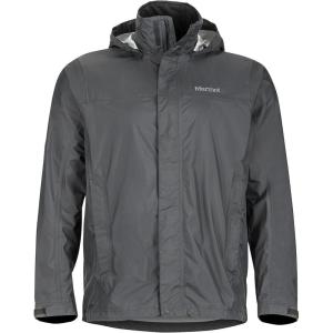 MARMOT Men’s Precip Eco Waterproof Rain Jacket – 100% Recycled, Breathable, Lightweight, Packable Raincoat(Slate Gray)