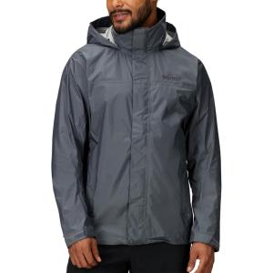 MARMOT Men’s Precip Eco Waterproof Rain Jacket – 100% Recycled, Breathable, Lightweight, Packable Raincoat(Steel Onyx – Latest Collection)