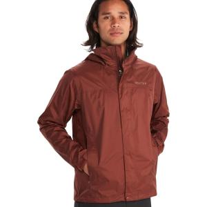 MARMOT Men’s Precip Eco Waterproof Rain Jacket – 100% Recycled, Breathable, Lightweight, Packable Raincoat(Whiskey Brown)