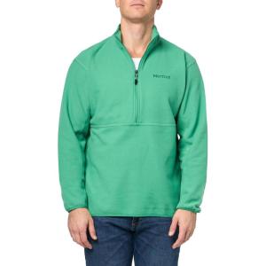 MARMOT Men’s Rocklin 1/2 Zip Jacket – Classic, Warm, Lightweight 100-Weight Fleece Layer(Clover)
