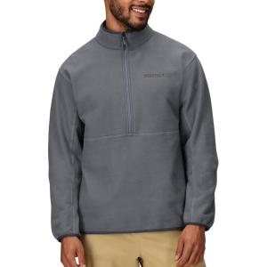 MARMOT Men’s Rocklin 1/2 Zip Jacket – Classic, Warm, Lightweight 100-Weight Fleece Layer(Steel Onyx)
