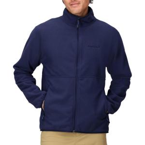 MARMOT Men’s Rocklin Full-Zip Jacket – Classic, Warm, Lightweight 100-Weight Fleece Layer(Arctic Navy)