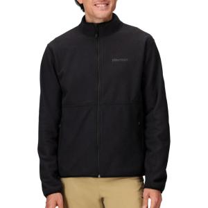MARMOT Men’s Rocklin Full-Zip Jacket – Classic, Warm, Lightweight 100-Weight Fleece Layer(Black)
