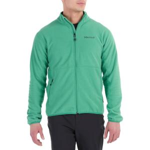 MARMOT Men’s Rocklin Full-Zip Jacket – Classic, Warm, Lightweight 100-Weight Fleece Layer(Clover)