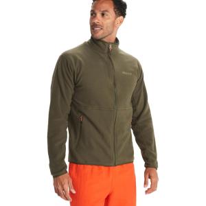 MARMOT Men’s Rocklin Full-Zip Jacket – Classic, Warm, Lightweight 100-Weight Fleece Layer(Nori)