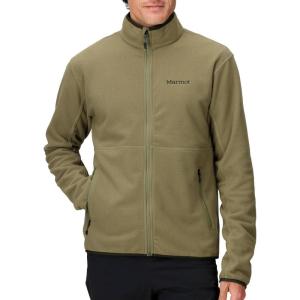 MARMOT Men’s Rocklin Full-Zip Jacket – Classic, Warm, Lightweight 100-Weight Fleece Layer(Olive Grove)
