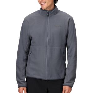 MARMOT Men’s Rocklin Full-Zip Jacket – Classic, Warm, Lightweight 100-Weight Fleece Layer(Steel Onyx)