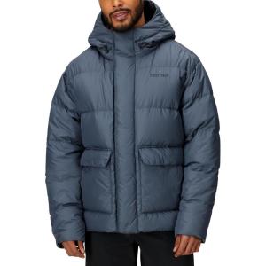 MARMOT Men’s Stockholm 700 Fill Down Puffer with Hood(Thunderhead – Latest Collection)