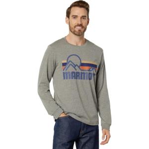 MARMOT Women’s Coastal Long-Sleeve T-Shirt – Screen Printed Graphic on Soft, Breathable, Eco-Friendly Cotton/Poly Blend(Charcoal Heather)