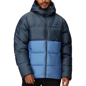 MARMOT mens Guides Down Hoody – Down Filled, Water Resistant, Puffer Jacket With Hood,(Thunderhead/Rain Cloud)