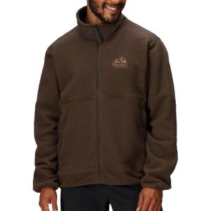 MARMOT mens Wanderer High Pile Fleece Jacket(Hickory Nut)