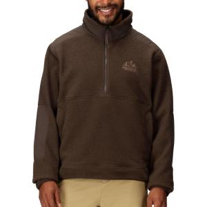 MARMOT mens Wanderer High Pile Fleece Pullover(Hickory Nut)