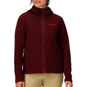MARMOT womens Women’s Drop Line Full-zip Hoody(Acai Berry Heather)