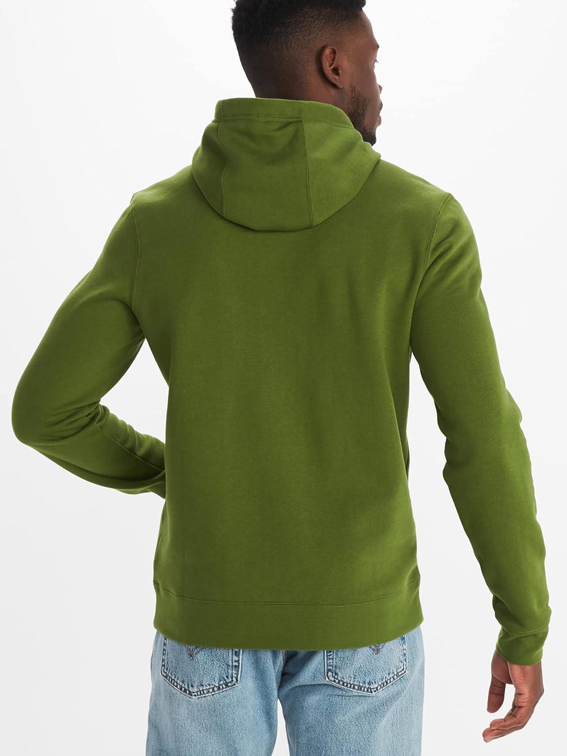 imageMARMOT Mens Coastal Hoody  Hooded Sweatshirt with Screen Printed Graphic Jersey Lined Hood and Kangaroo PocketFoliage