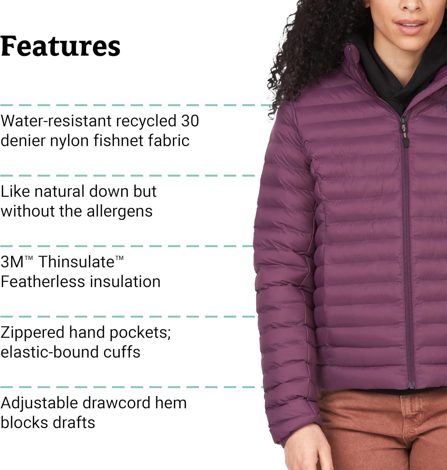 imageMARMOT Womens Echo Featherless Jacket  Lightweight DownAlternative Insulated JacketPurple Fig  Latest Collection