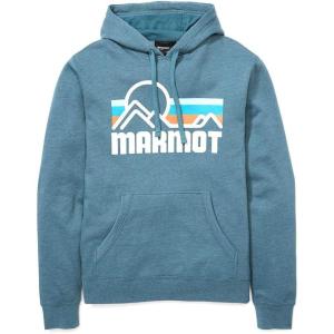 MARMOT Men’s Coastal Hoody – Hooded Sweatshirt with Screen Printed Graphic, Jersey Lined Hood and Kangaroo Pocket(Stargazer Heather)