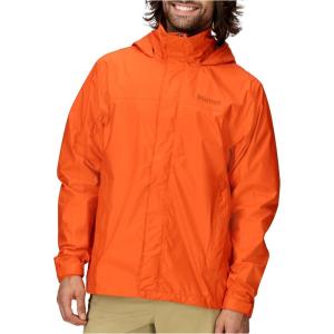 MARMOT Men’s PreCip Eco Lightweight & Waterproof Rain Jacket, Red Sun – Latest Collection, Large