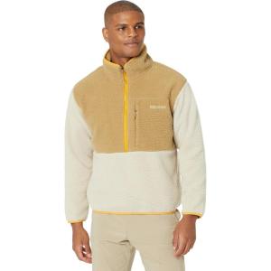 MARMOT Men’s Aros 1/2 Zip Jacket – Sherpa Fleece with Retro Style(Shetland/Sandbar)