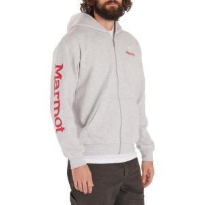 MARMOT mens Marmot for Life Full Zip Hoody(Light Grey Heather)